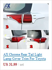 AX для Toyota RAV4, хромированный противотуманный светильник на передний бампер, противотуманный светильник, накладка, отделка, молдинг, ободок, вставка, кольцо, 2 шт., 2013