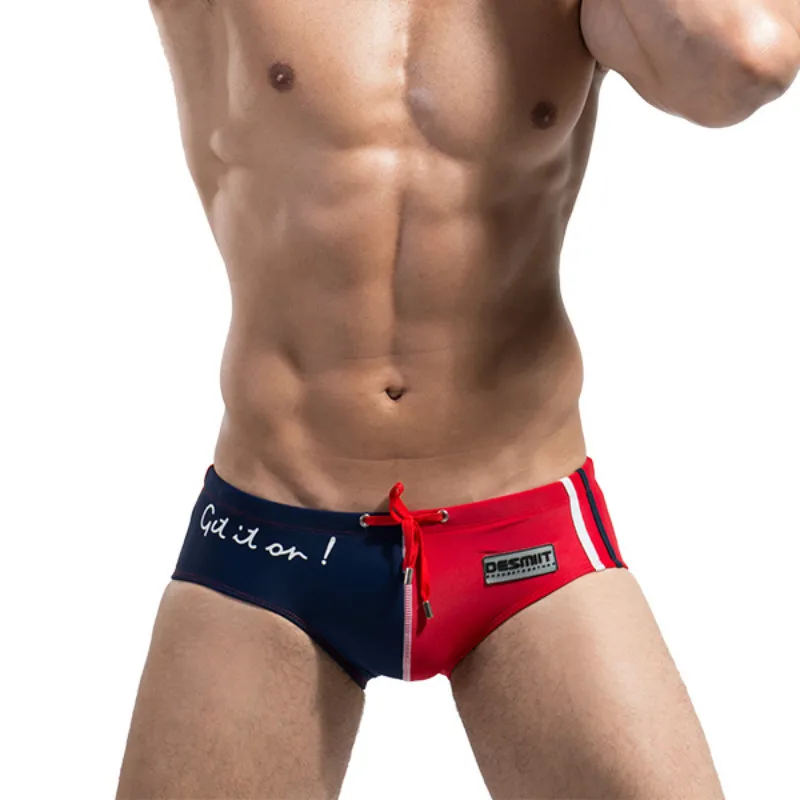 

2018 Summer New Men's Swimwear Low Rise Sexy Pouch Man Swimming Briefs Board Shorts Swimsuit Man Triangular Surf Swim Trunks