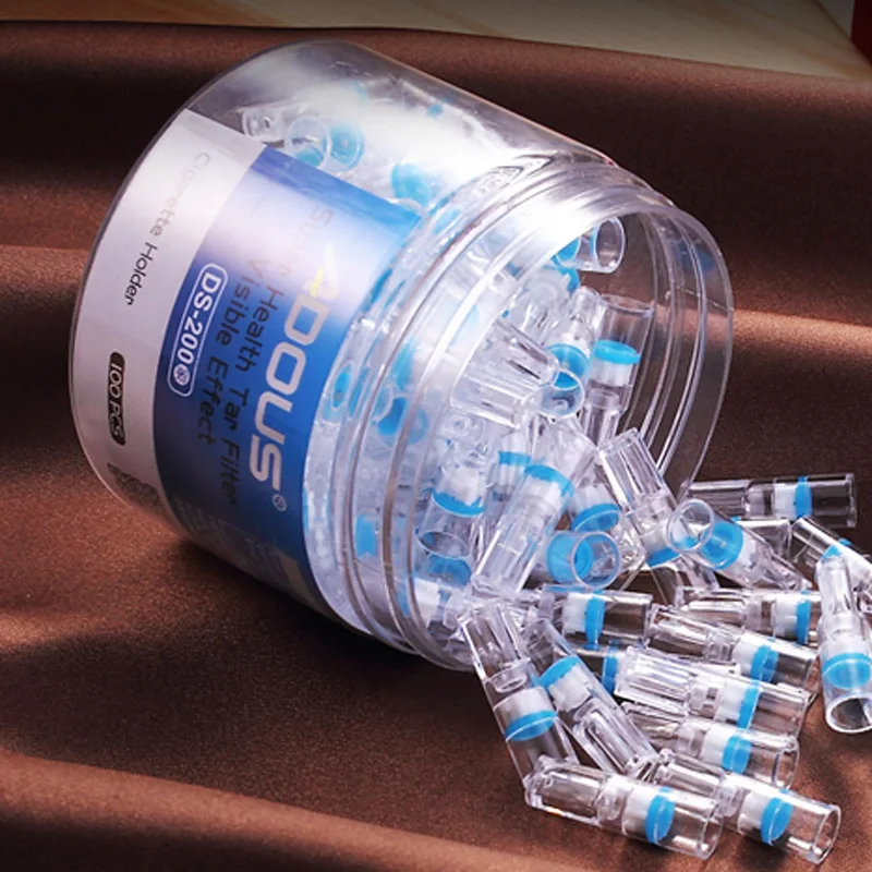 

100pcs Disposable Cigarette Filter Tip Abandoned Cigarette Holder Mouthpiece Tobacco Tar Filtration Cleaning Holder Health Care