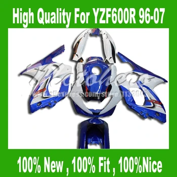 

Injection parts for YAMAHA YZF600R 96 97 98 99 00 01 02 03 04 05 06 07 #ss4f YZF 600R 96-07 blue white fairing kit + TANK