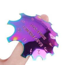 Трафареты и триммер наращивание ногтей маникюр серебро сталь легкий французкий Маникюр акриловый край инструмент для ногтей смайлик резак инструмент для ногтей