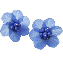 Модные цветочные серьги стержня уха Для женщин Изделия Леди Свадебные подарки наушники