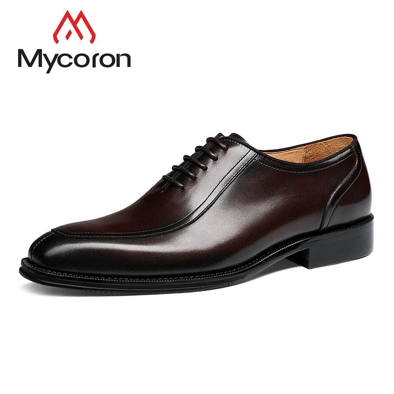 

MYCOLEN Luxury Designer Men Boots Men Flats Shoes Design Man Lace-Up Shoes Soft Bottom Leather Shoes Chaussures Hommes En Cuir