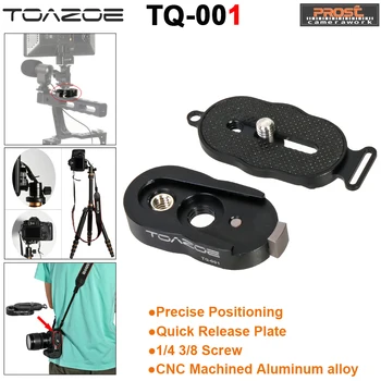 

TOAZOE CNC Photo Studio Kits Tripod Ballhead Quick Release Plate 1/4 3/8 Screw for DSLR Camera