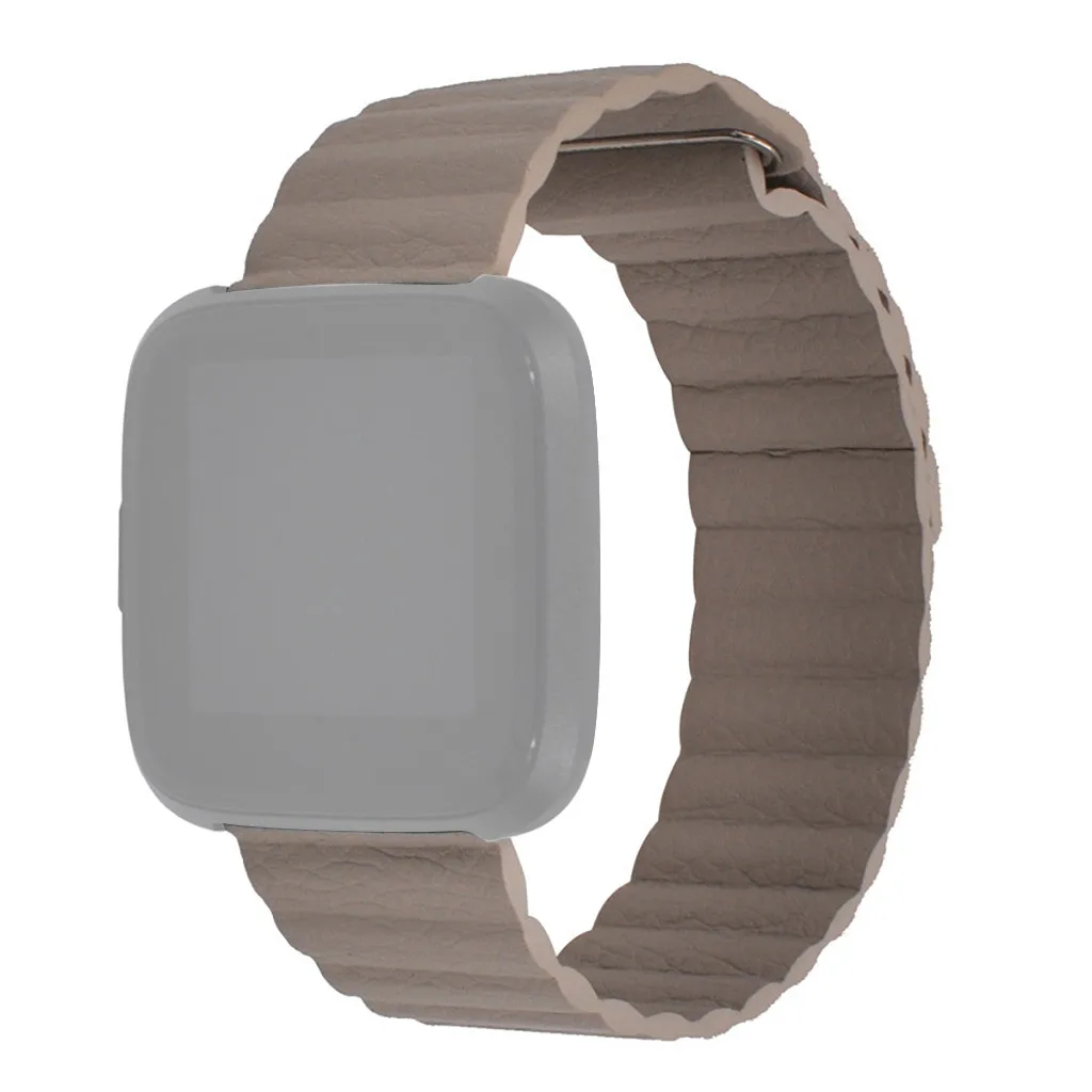 

2019 Watchbands Luxury Leather Wrist Watch Strap Band Buckle Replaceme For Fitbit versa Lite Men Women Watch Belts Simple