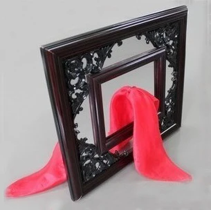  Silk scarves Thru Mirror Magic Tricks Magician Stage Illusion Gimmick Props Comedy Handkerchief Thr