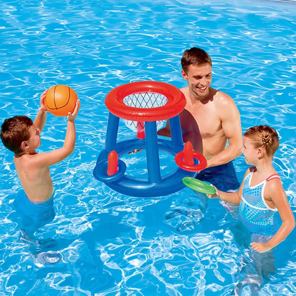 Water Basketball Hoop Pool Float Inflatable ring play game Swimming