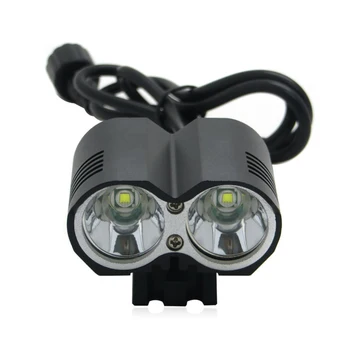 

4pcs/lot LED Bicycle Light 3x Cree XM-L U2 LED 4 Modes Dual Head Bicycle light LED bike front light headlight Cycling Light