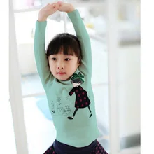 Осень г. Детские рубашки для девочек с длинными рукавами Костюмы воротник-бант лоскутное девушка Блузки для малышек детская одежда 3-12years b0693