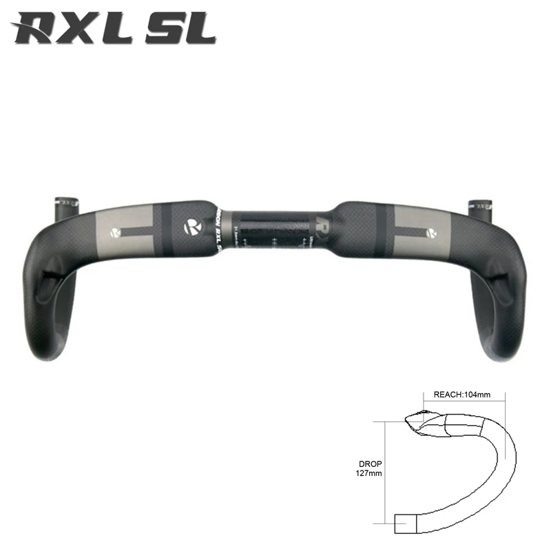 RXL SL руль для велосипеда углеродный XXX 31 8 мм изогнутый 400/420/440 3K матовый из