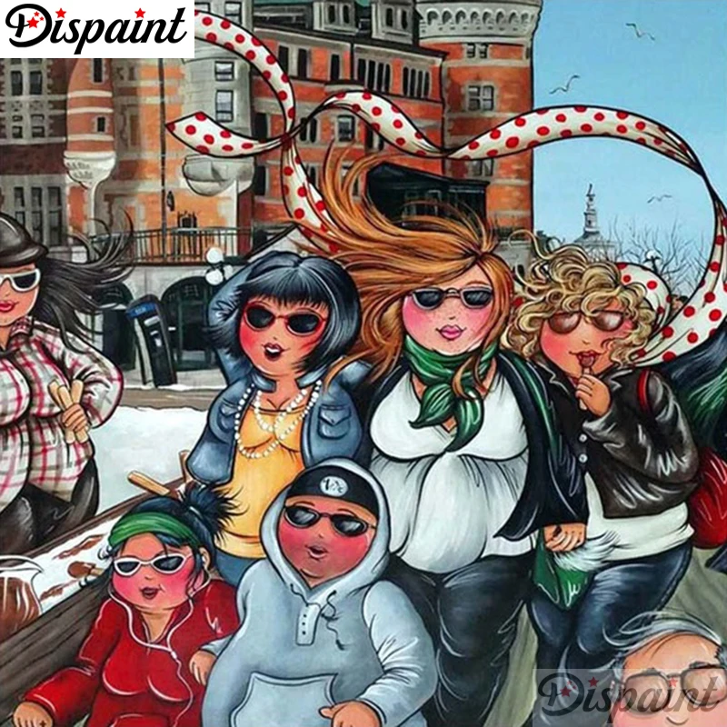 

Dispaint Full Square/Round Drill 5D DIY Diamond Painting "Cartoon beauty" Embroidery Cross Stitch 3D Home Decor Gift A06339