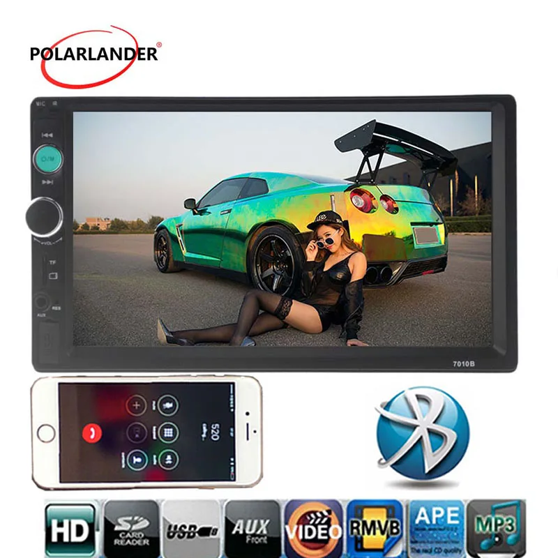 Car stereo car MP4 MP5 player 2 DIN Bluetooth 7 inch car radio with remote control 7010B1 car audio Mirror Link Car stereo car MP4 MP5 player 2 DIN Bluetooth 7 inch car radio with remote control 7010B1 car audio Mirror Link