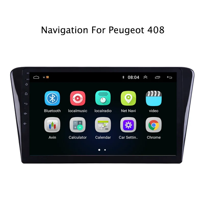 Best 9" 2.5D IPS Android 8.1 Car DVD GPS Player For Peugeot 408 2013 Car Radio Stereo Head Unit with Navigation 2