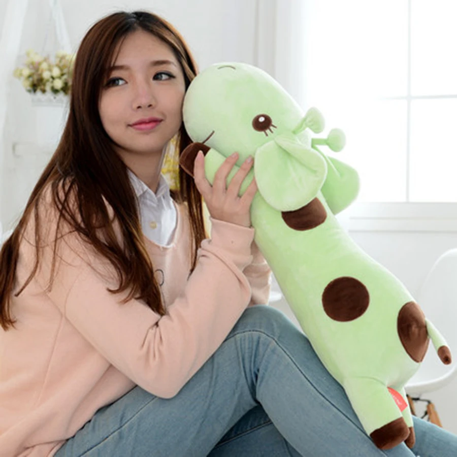 Cute Plush Giraffe Toys Soft Colorful Animal Dear Doll Kawaii Spot Toy For Baby Kid Children Peluches Girl Birthday Gift 70C0093 4 colors pusheen plush cute soft animal toy giraffe plush doll birthday gift toys for children 18cm baby dolls free shipping