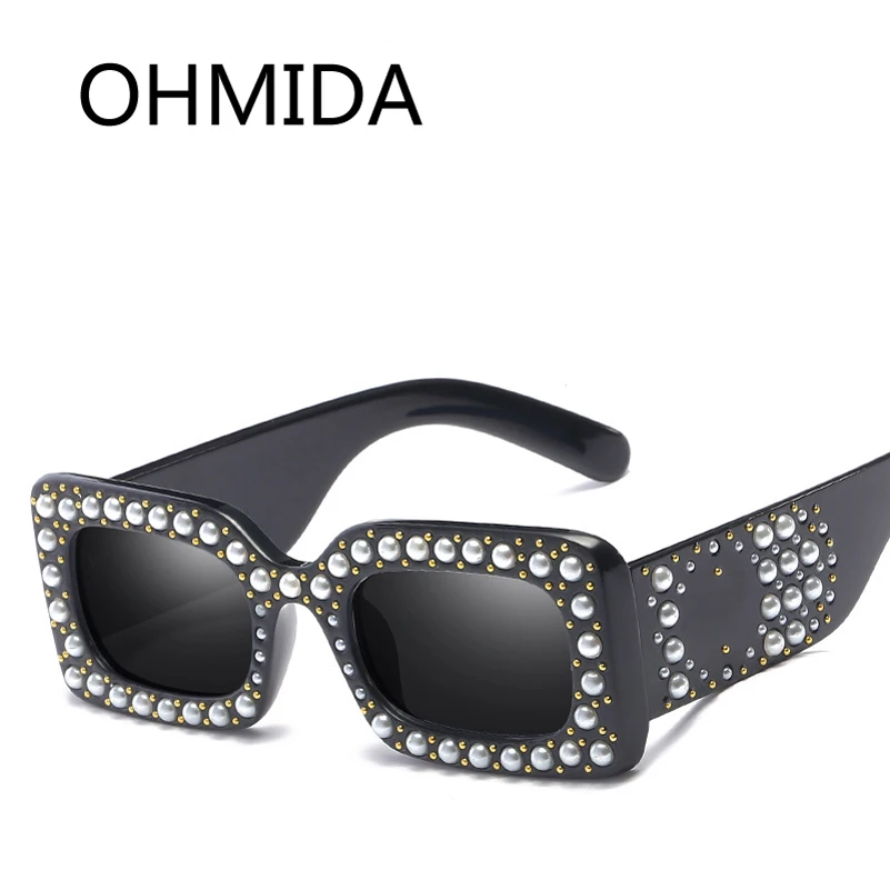 OHMIDA Высокое качество Ретро очки для Для женщин Брендовая дизайнерская обувь со стразами best солнцезащитные очки Для мужчин Винтаж розовые