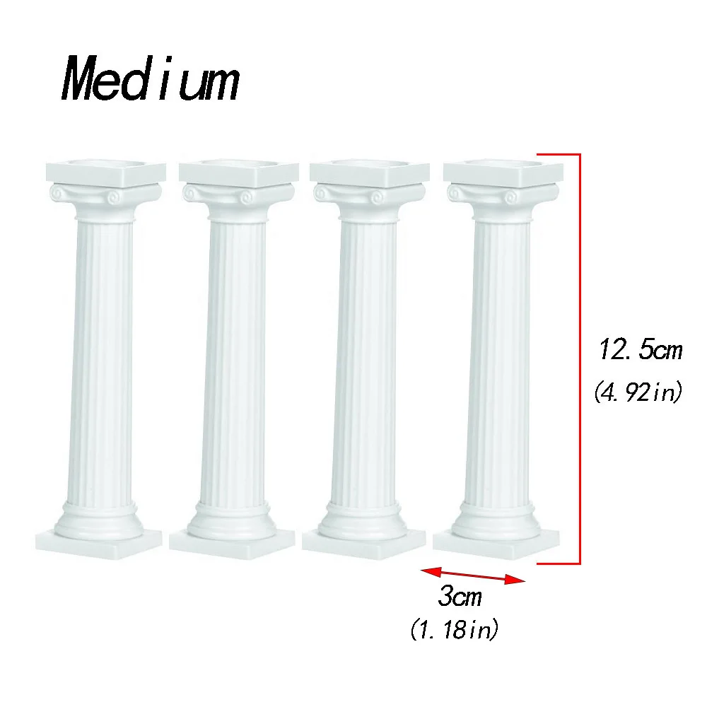 Cake Decorating Tools Cake Stand Plastic White Grecian Pillars Wedding Cake stand fondant cake tools Support Mold Valentine's Day Wedding Cake Decoration tools