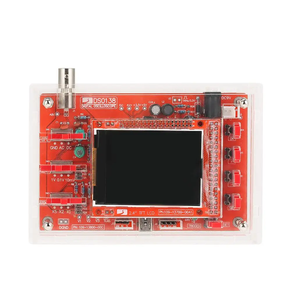 2.4in TFT 1Msps цифровой осциллограф доска комплект с зондом и зарядкой(US Plug) новое поступление