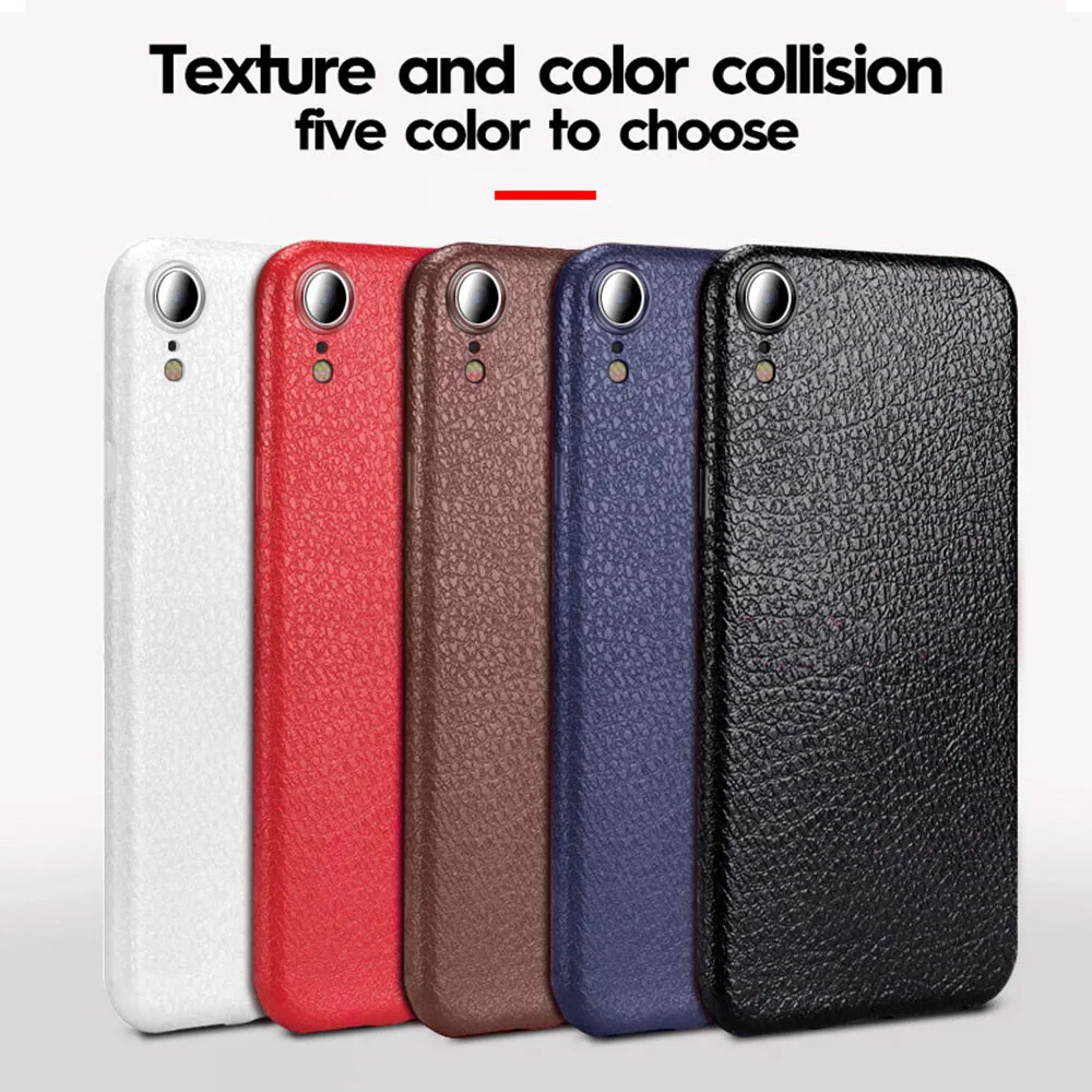 KISSCASE-Ultra-Slim-Soft-TPU-Case-For-iPhone-XR-XS-Max-XS-X-Leather-Pattern-Case(5)
