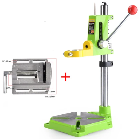 Plana para Diy Base de Ferro + 2.5 Melhor Broca Elétrica Suporte Universal Stents Ferramentas Elétricas 90 Ângulo Ajustável Torno Alicate