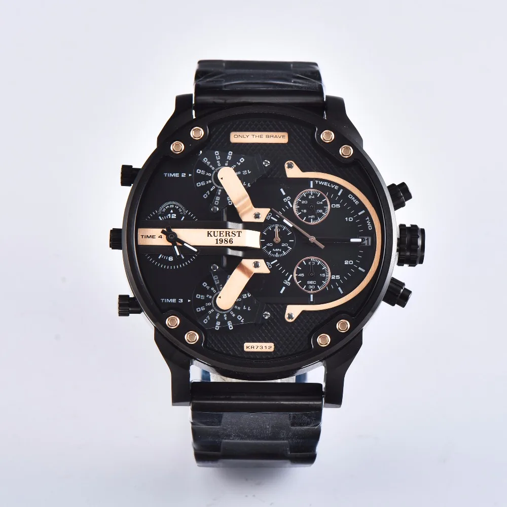 Несколько часовых поясов Мужские Аналоговые Кварцевые Мужские часы лучший бренд Роскошные повседневные наручные часы relogio masculino