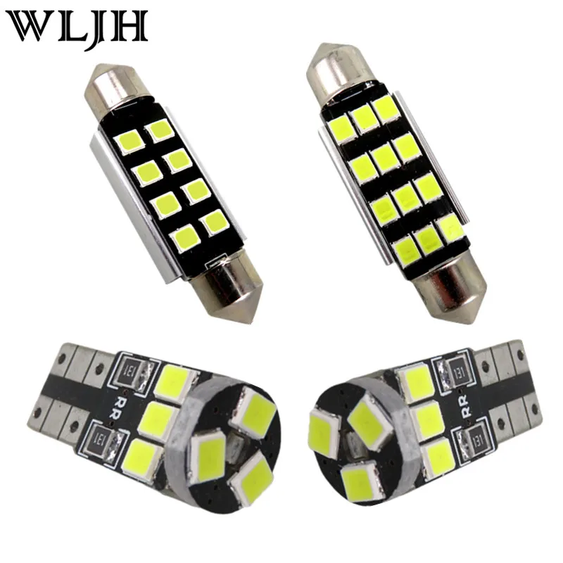

WLJH 11x Canbus Error Free Led Light Car Interior Dome Bulb For Volkswagen GOLF 6 VI GTI MK6 LED Interior light Kit 2010 - 2014