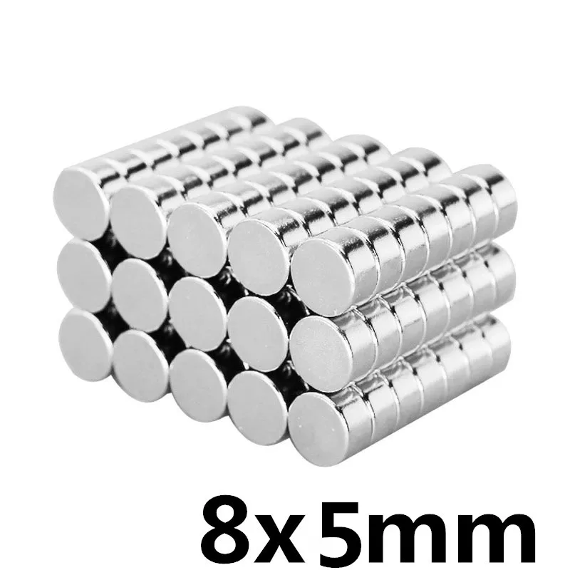 

20pcs 8x5mm Strong Round Cylinder Magnets 8x5 mm Rare Earth Neodymium N35 Permanent Magnet Powerful Magnet Round Magnet 8*5mm