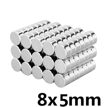 

20pcs 8x5mm Strong Round Cylinder Magnets 8x5 mm Rare Earth Neodymium N35 Permanent Magnet Powerful Magnet Round Magnet 8*5mm