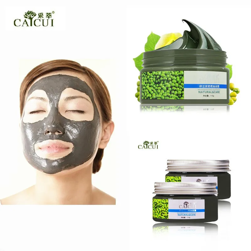 Skin Care Authentic Products CAICUI Sand Mung Bean Mud Face Mask, Acne Treatment Blackhead