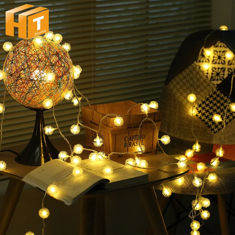 

Dandelion Ball LED String Lights 5m 50LEDs / 10m 100LEDs Decoration LED Lighting String Festival Christmas Lights