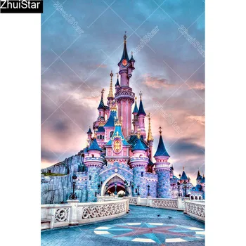 

Full Square 5D DIY Diamond Painting "castle" Embroidery Cross Stitch Mosaic Home Decor Gift CJ47