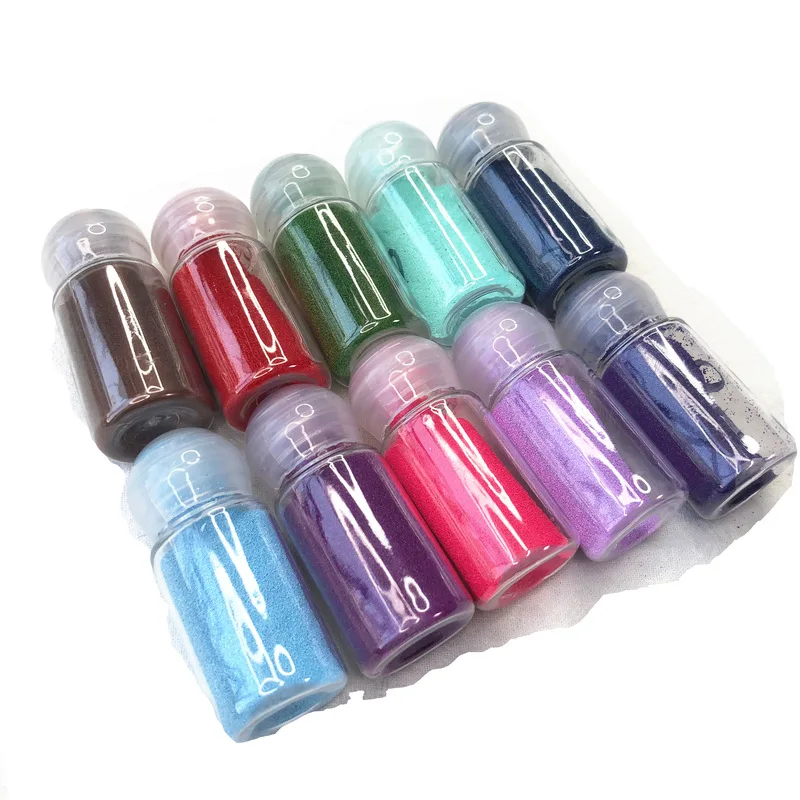 

10bottle Pearlescent and solid color embossed powder DIY handmade, Embossing Powder DIY Paint Rubber stamp scrapbooking tools