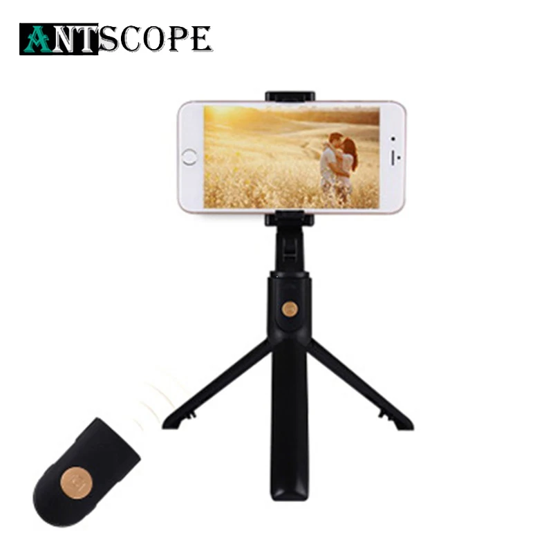 Antscope 3-в-1 Беспроводной селфи-Палка с Bluetooth для iPhone, Android складное ручное держание монопод дистанционного ткацких выдвижной мини