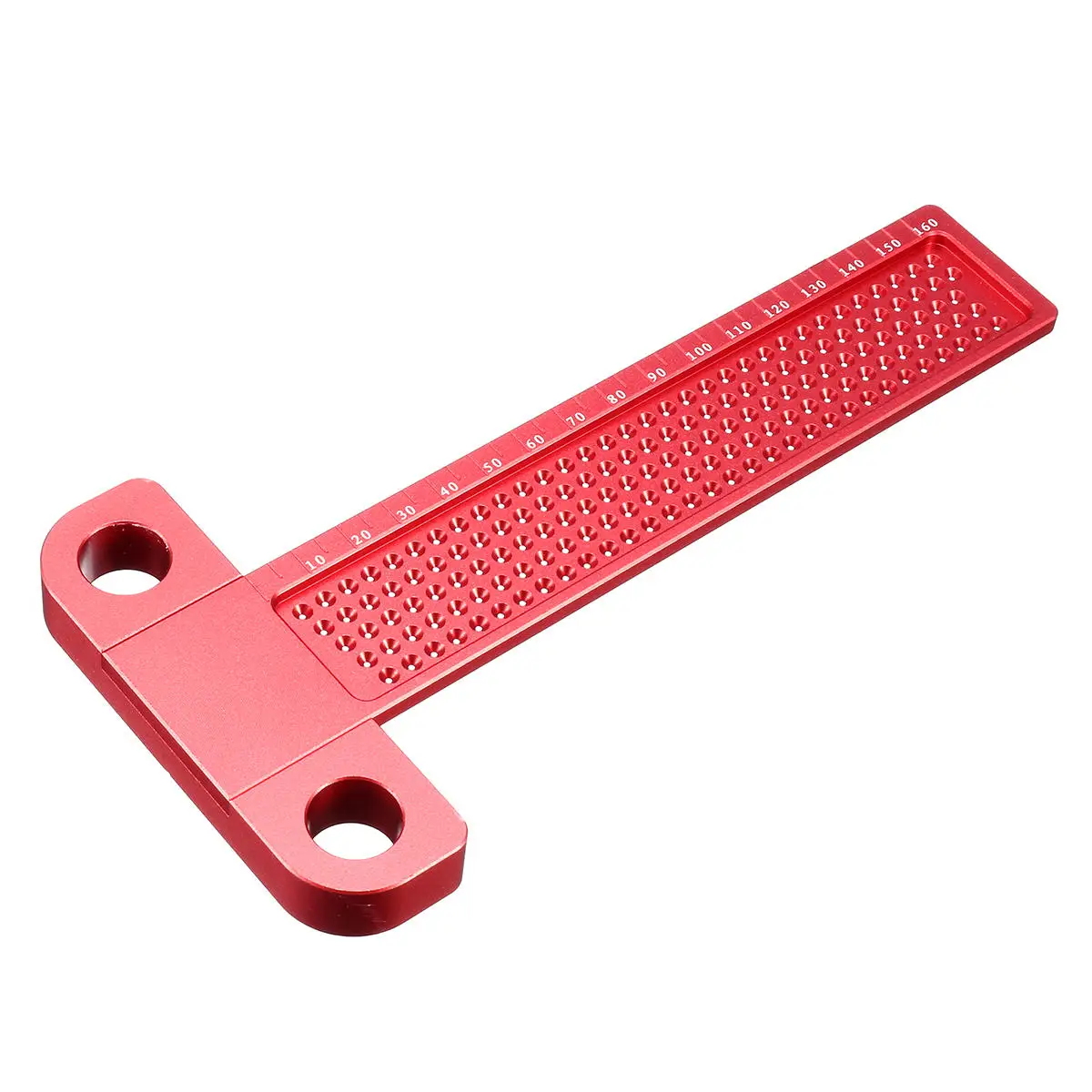 

Aluminium Alloy T-160 Hole Positioning Metric Measuring Ruler Woodworking Tool For Carpenter