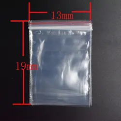 FLTMRH 4X6/5X7/6X8/7X10 см прозрачный самозапечатывающийся молния замок пластиковые пакеты чистый мешок с застежкой для упаковки ювелирных изделий