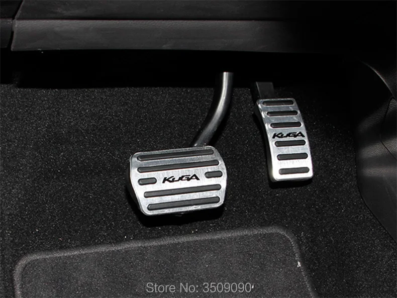 

For Ford Kuga Escape 2016 2017 2018 2019 Refit Car Accelerator Pedal Brake Gas Footrest Traddle 2Pcs/Set