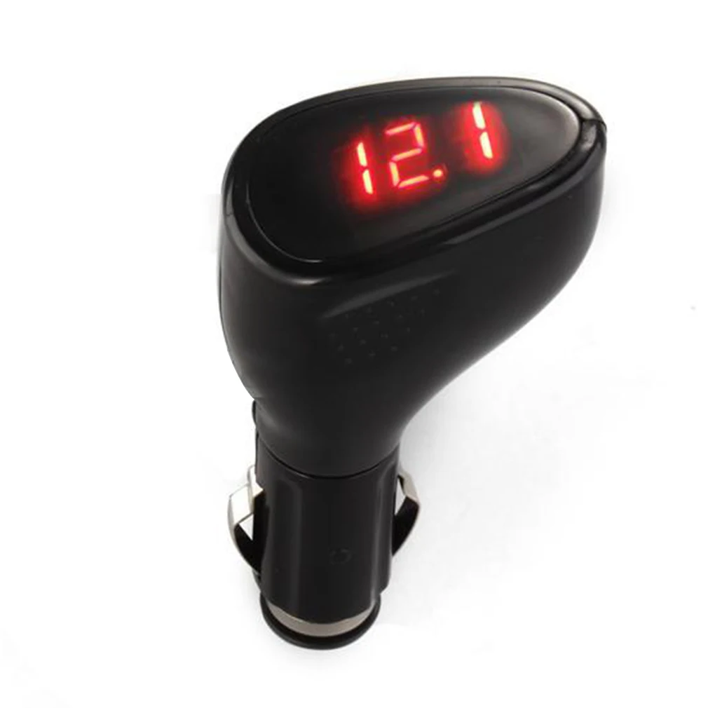 Car Vehicle Voltmeter Voltage Gauge Volt Meter Cigarette Plug Monitor
