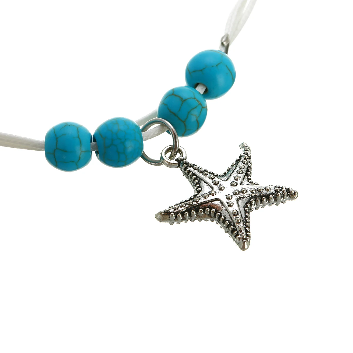 Shellhard Natural Beads Starfish Anklets For Women 2019 Fashion Vintage Handmade Sandal Barefoot Statement Foot Chain Jewelry