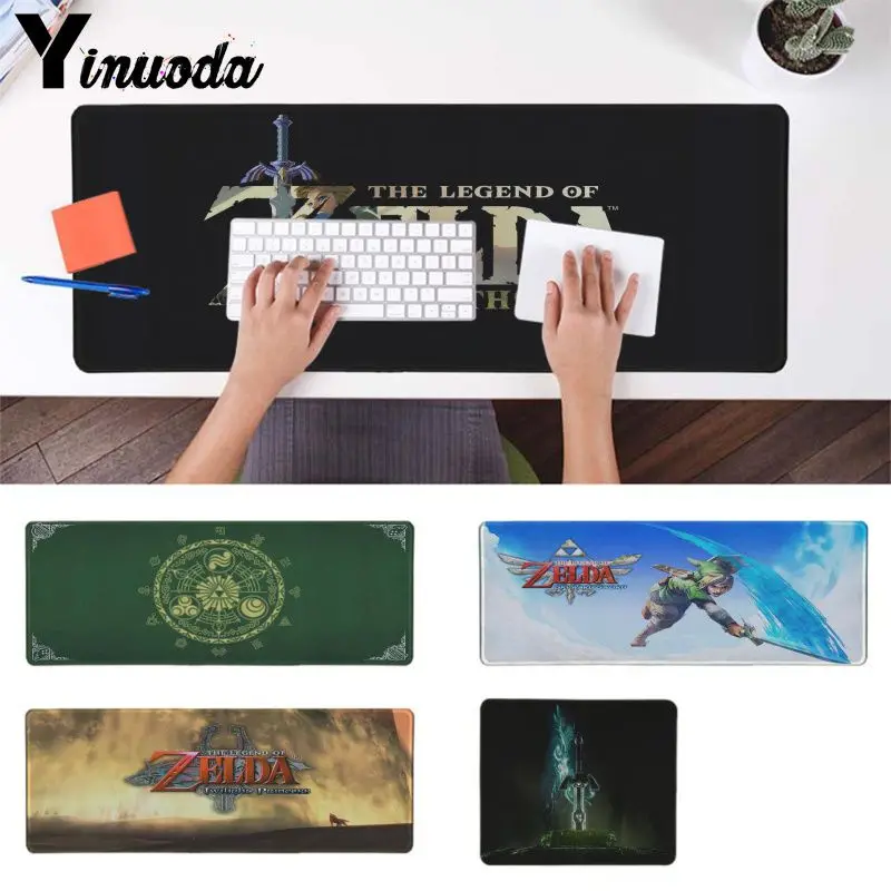 

Yinuoda the legend of zelda breath of the wild Game Player desk laptop Mouse Mat anime Professional Gaming Mousepad Keyboard Mat