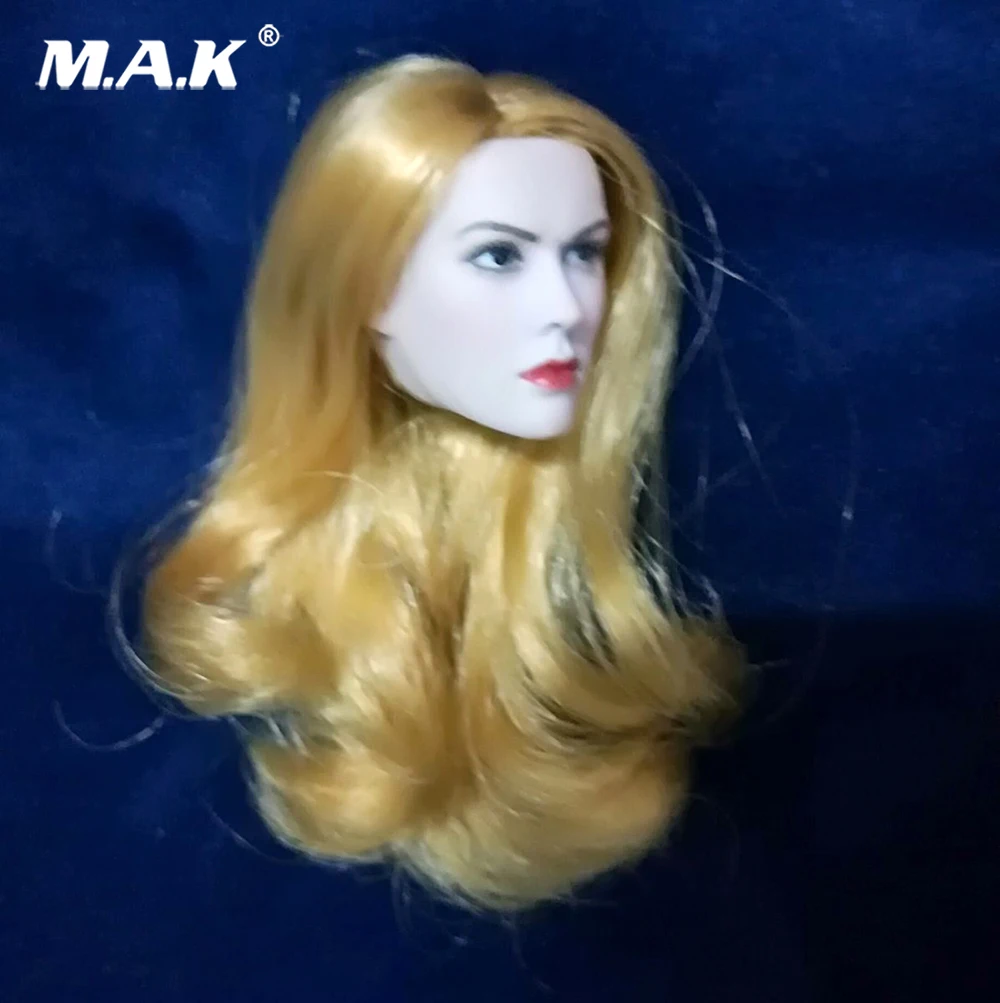

Beauty Girl head 1/6 Scale Huntress Head Carving With Blond Hair Beauty girl Head sculpt for 12" Female Pale Color Figures