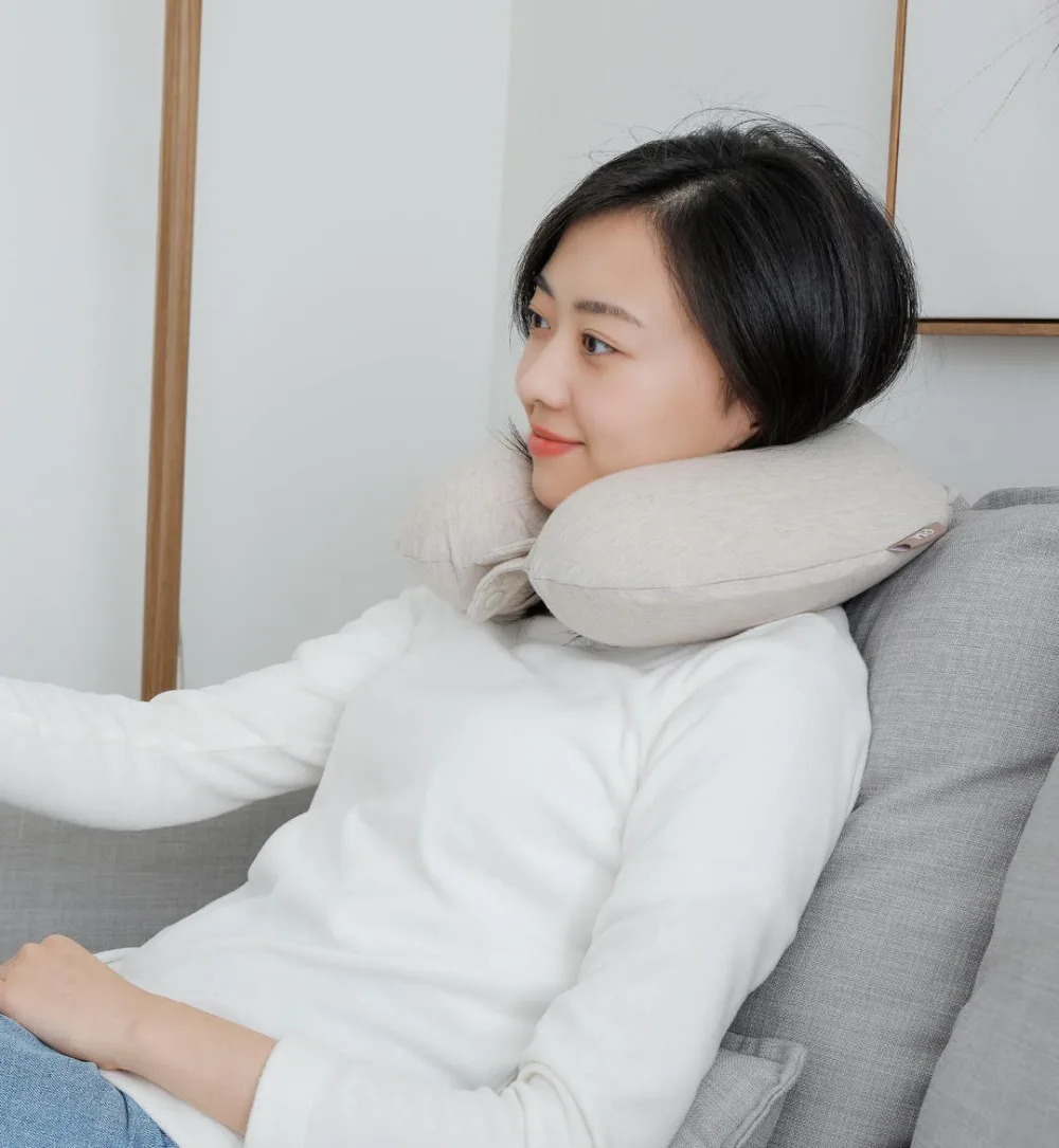Xiaomi Mijia 8H U Shape Memory Foam Neck Protective Pillow Antibacterial Portable Cushion Lunch Break Pillows for Office Flight (19)