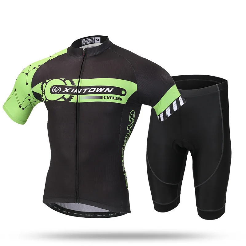 

Cycling Jersey Set Short Sleeve Summer MTB Cycling Clothing Pro Team Ropa Ciclismo Cycling Jersey Shorts Gel Pad Black