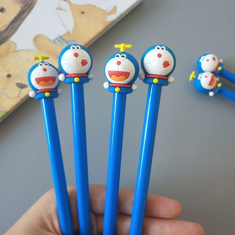 

1 Pcs Creative Cute Cartoon Cat Neutral Pen Doraemon Student Stationery Black Ink Pen Kawaii School Supplies Pen for Writing
