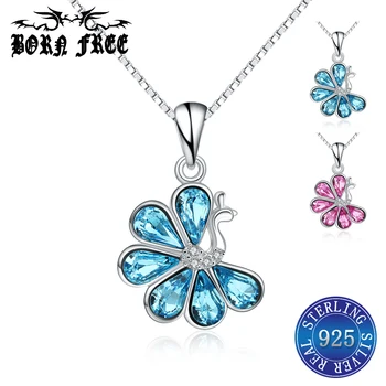 

925 sterling silver flower pendant locket pendants for lovers choker pendentif jewelry joyas colgante necklaces & pendants 2018
