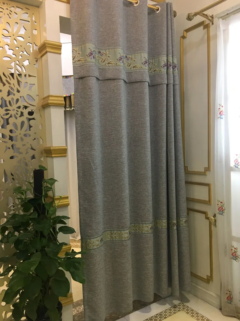 Full Blackout Curtain Fabrics For Bedroom Soundproof Home Curtains