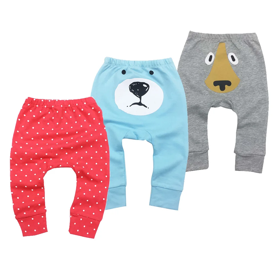 

Infantil Toddler Baby boy girl Pants clothes Cotton Cartoon Animal Printing Embroidery pattern Lovely PP Pants Fox Trousers 6M