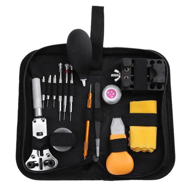 

15pcs Watch Repair Tool Kit Watchband Opener Watchmaker Screwdriver Set Link Pin Remover Set Spring Bar Watchmaker Tools