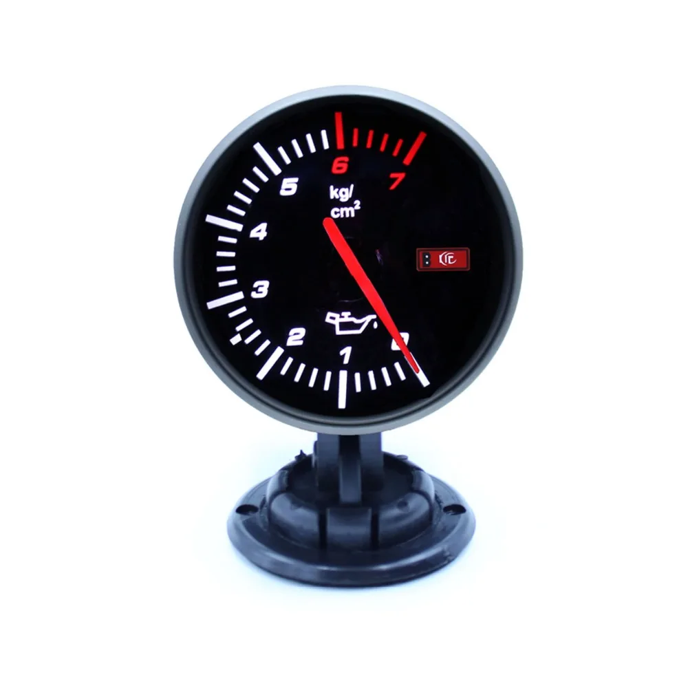 60mm LED 0 70 Mpa Oil press oil pressure gauge High Quality Auto Car