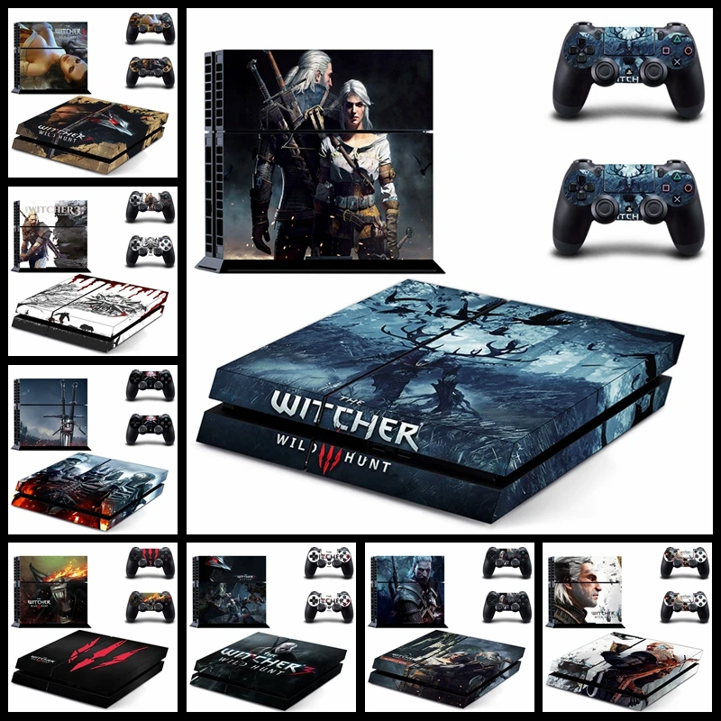 Наклейка для PS4 The Witcher 3 Wild Hunt Skin sticker s Play station 4 консольный контроллер защитный