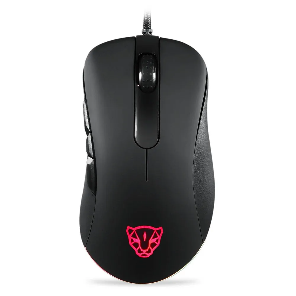 

LED 6200DPI Professional Mouse for Switch RGB Esport Game Mouse Motospeed V100 For Home Use Pc Gamer Computador Y5