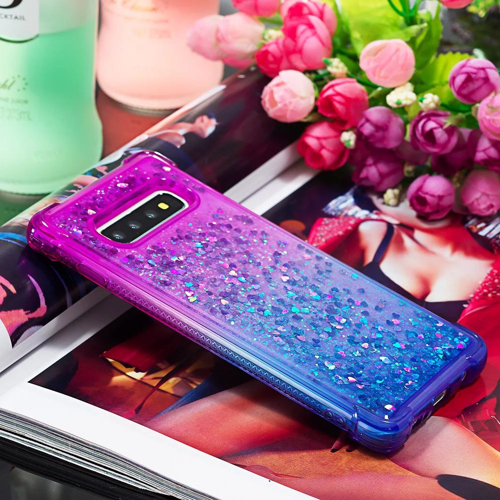 Tikono жидкие блестки песок Чехол для мобильного телефона Samsung J3 J6 J7 2018 M20 A9 S9 S10 plus